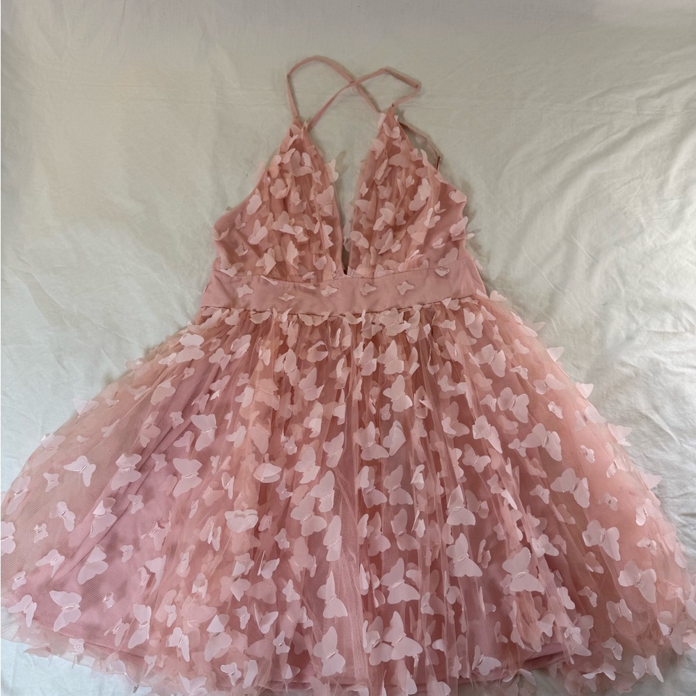 Matching Pink Butterfly Dresses Mommy and Me - Picture 7 of 14